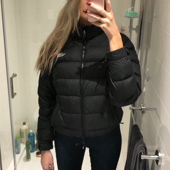 North Face 600 Down Puffer Classic Cold Weather Fall/Winter Cozy Black Jacket - Picture 4 of 16